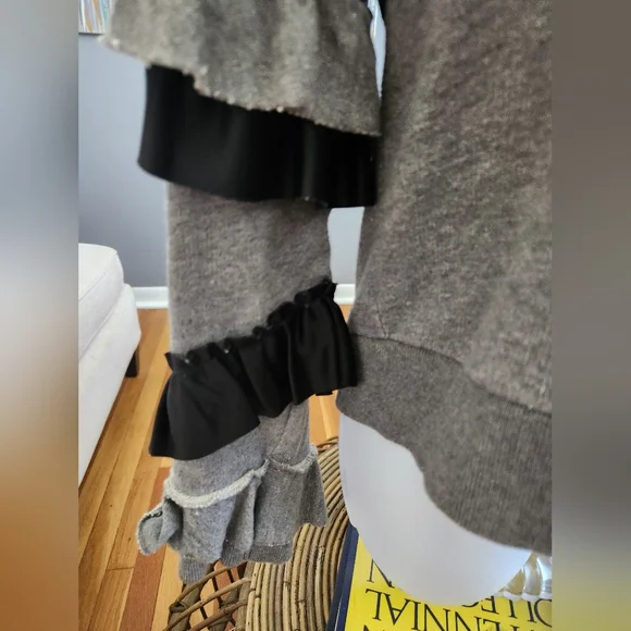 J. CREW Ruffle Sweatshirt - Picture 3 of 3